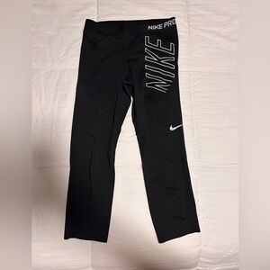 Nike Black Leggings with White Logo